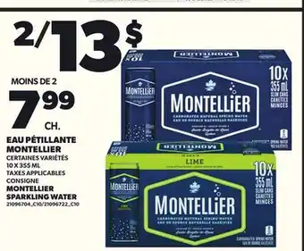 Provigo EAU PÉTILLANTE MONTELLIER, 10 X 355 ML offer