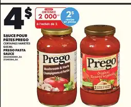 Provigo SAUCE POUR PÂTES PREGO, 645 ML offer