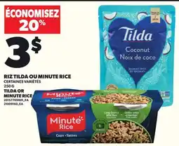 Provigo RIZ TILDA OU MINUTE RICE, 250 G offer