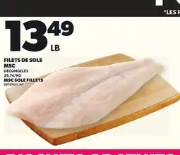 Provigo FILETS DE SOLE MSC offer