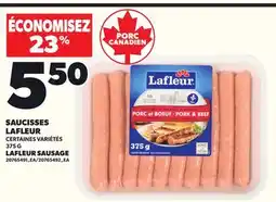 Provigo SAUCISSES LAFLEUR, 375 G offer