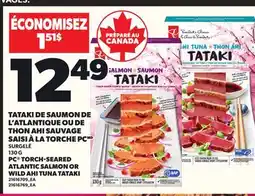 Provigo TATAKI DE SAUMON DE L'ATLANTIQUE OU DE THON AHI SAUVAGE SAISI À LA TORCHE PC, 130 G offer