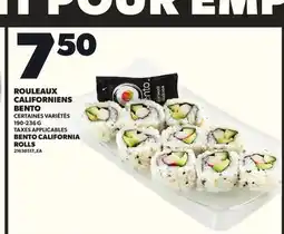 Provigo ROULEAUX CALIFORNIENS BENTO, 190-236 G offer