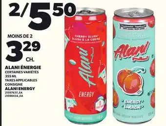 Provigo ALANI ÉNERGIE, 355 ML offer