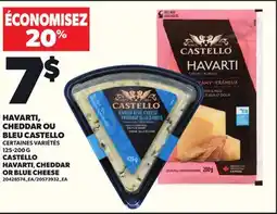 Provigo HAVARTI, CHEDDAR OU BLEU CASTELLO, 125-200 G offer