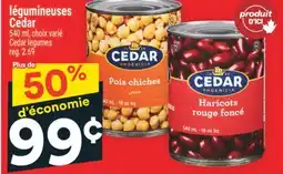 Super C LÉGUMINEUSES CEDAR | CEDAR LEGUMES offer