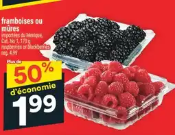 Super C FRAMBOISES OU MÛRES | RASPBERRIES OR BLACKBERRIES offer