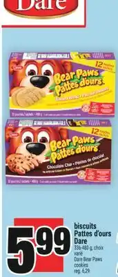 Super C BISCUITS PATTES D'OURS DARE | DARE BEAR PAWS COOKIES offer