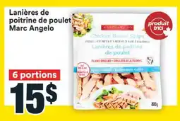 Super C LANIÈRES DE POITRINE DE POULET MARC ANGELO offer