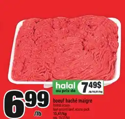 Super C BOEUF HACHÉ MAIGRE FORMAT ÉCONO | LEAN GROUND BEEF, ECONO PACK offer