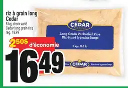 Super C riz à grain long Cedar | Cedar long grain rice offer