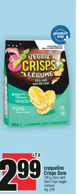 Super C CRAQUELINS CRISPS DARE | DARE CRISPS VEGGIE CRACKERS offer
