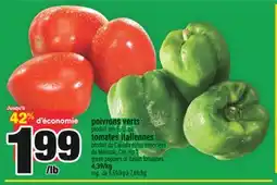 Super C POIVRONS VERTS | GREEN PEPPERS offer