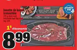 Super C BAVETTE DE BOEUF IRRÉSISTIBLE | IRRÉSISTIBLE BEEF FLAP MEAT offer