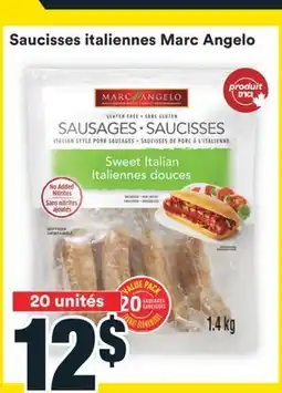 Super C SAUCISSES ITALIENNES MARC ANGELO offer
