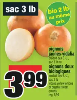 Super C OIGNONS JAUNES VIDALIA | VIDALIA YELLOW ONIONS offer
