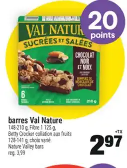 Super C BARRES VAL NATURE | NATURE VALLEY BARS offer