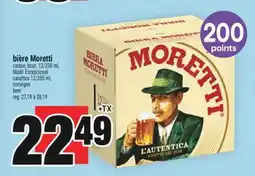 Super C BIÈRE MORETTI | BEER offer