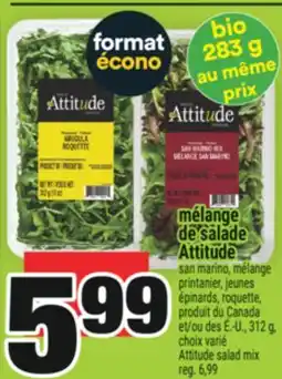 Super C MÉLANGE DE SALADE ATTITUDE | ATTITUDE SALAD MIX offer