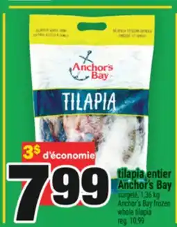 Super C TILAPIA ENTIER ANCHOR'S BAY | ANCHOR'S BAY FROZEN WHOLE TILAPIA offer