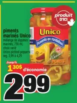 Super C PIMENTS MARINÉS UNICO | UNICO PICKLED PEPPERS offer