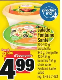 Super C SALADE FONTAINE SANTÉ | FONTAINE SANTÉ SALAD offer