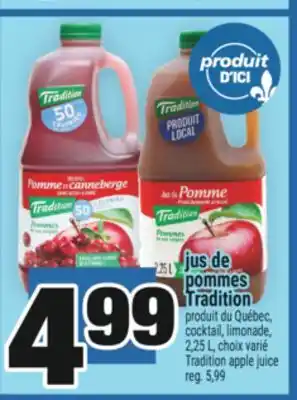 Super C jus de pommes Tradition | Tradition apple juice offer