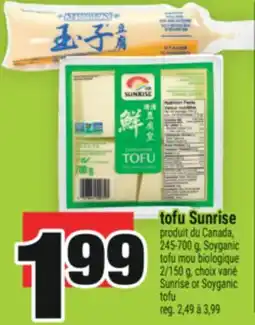Super C TOFU SUNRISE | SUNRISE TOFU offer