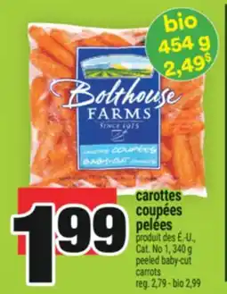 Super C CAROTTES COUPÉES PELÉES | PEELED BABY-CUT CARROTS offer