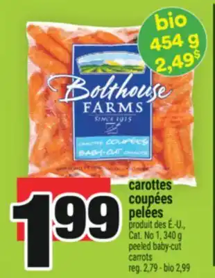 Super C CAROTTES COUPÉES PELÉES | PEELED BABY-CUT CARROTS offer
