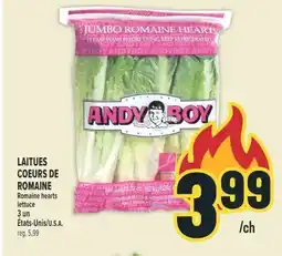 Marché Adonis LAITUES COEURS DE ROMAINE | Romaine hearts lettuce offer
