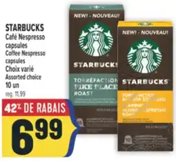 Marché Adonis STARBUCKS CAFÉ NESPRESSO CAPSULES | COFFEE NESPRESSO CAPSULES offer