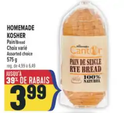 Marché Adonis HOMEMADE KOSHER PAIN | BREAD offer