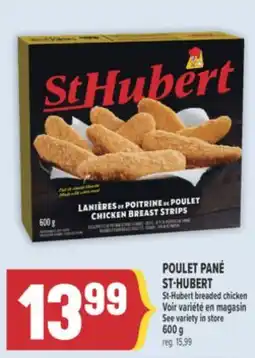 Marché Adonis POULET PANÉ ST-HUBERT | ST-HUBERT BREADED CHICKEN offer
