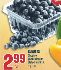 Marché Adonis BLEUETS CHOPINE | BLUEBERRIES PINT offer