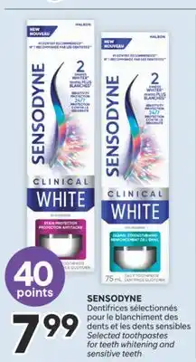 Brunet SENSODYNE Dentifrices sélectionnés pour le blanchiment des dents et les dents sensibles offer