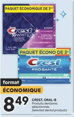 Brunet CREST, ORAL-B Produits dentaires sélectionnés offer