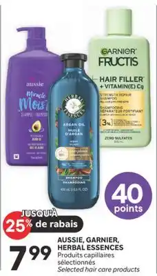 Brunet AUSSIE, GARNIER, HERBAL ESSENCES Produits capillaires sélectionnés offer
