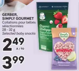 Brunet GERBER, SIMPLY GOURMET Collations pour bébés sélectionnées offer