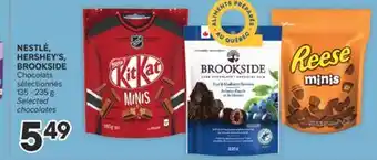 Brunet NESTLÉ, HERSHEY'S, BROOKSIDE Chocolats sélectionnés offer