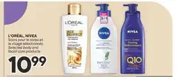 Brunet L'ORÉAL, NIVEA Soins pour le corps et le visage sélectionnés offer