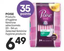 Brunet POISE Produits d'hygiène féminine sélectionnés offer