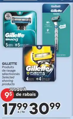 Brunet GILLETTE Produits de rasage sélectionnés offer