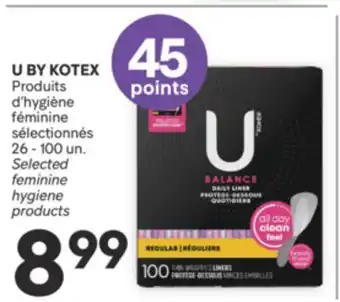 Brunet U BY KOTEX Produits d'hygiène féminine sélectionnés offer