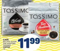 Marché Bonichoix McCAFÉ or TIM HORTONS TASSIMO COFFEE offer
