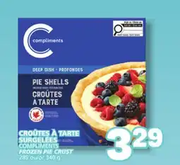 Marché Bonichoix COMPLIMENTS FROZEN PIE CRUST offer