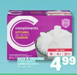 Marché Bonichoix COMPLIMENTS GARBAGE BAGS offer