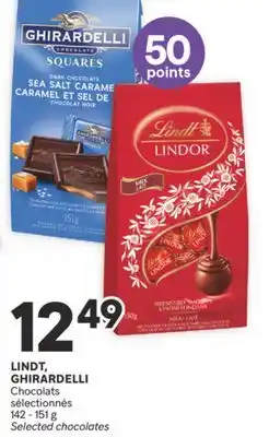 Brunet LINDT, GHIRARDELLI Chocolats sélectionnés offer