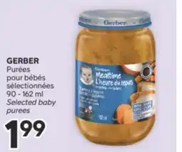 Brunet GERBER Purées pour bébés sélectionnées offer