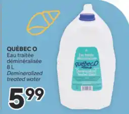 Brunet QUÉBEC O Demineralized treated water offer